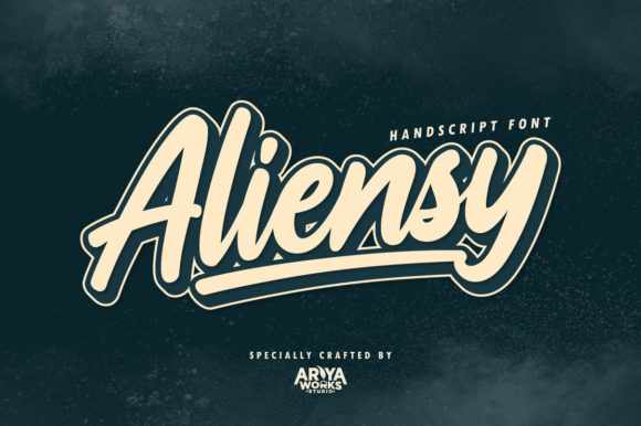 Aliensy: A Bold Handwritten Font for Dynamic Web Design