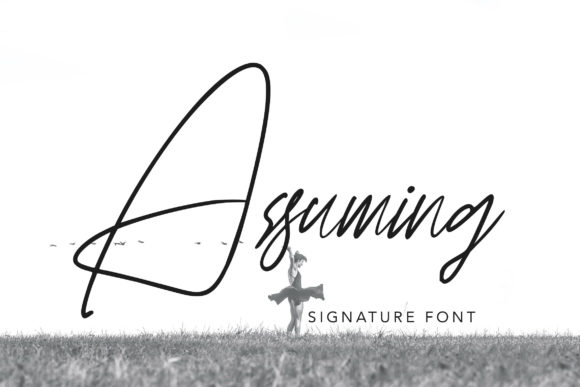 Assuming: A Luxurious Script Font for Elegant Web Design