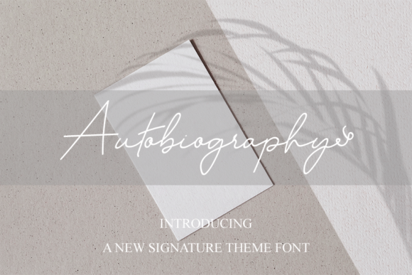 Autobiography: A Versatile Script Font for Web Design
