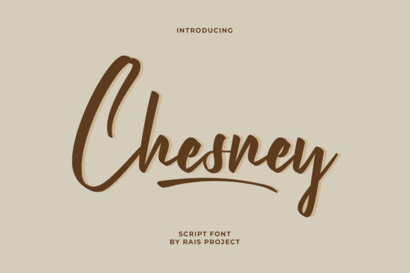 Chesney: A Beautiful Script Font for Crafters