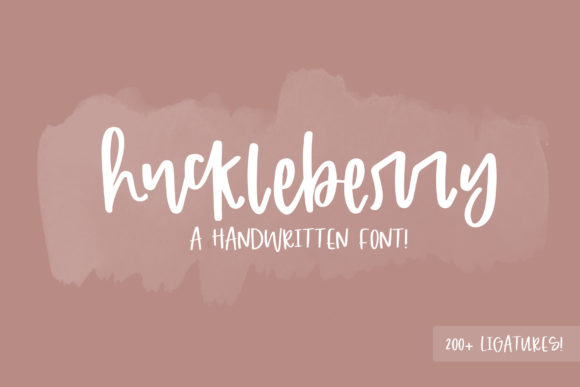 Discover Huckleberry: A Handwritten Font for Creative Branding