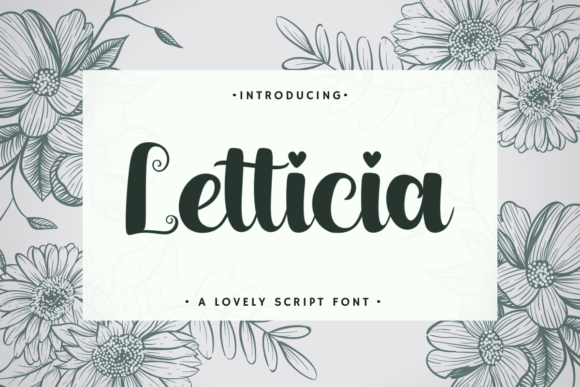 Elevate Your Brand with Letticia: A Bold Script Font