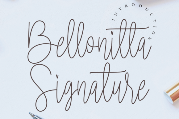 Elevate Your Editorial Design with Bellonitta Signature Font
