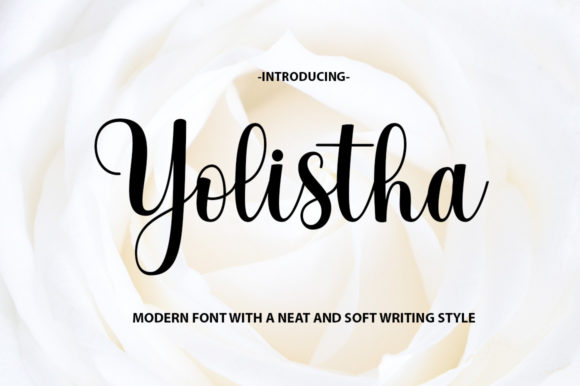 Enhance Your Brand with Yolistha: A Romantic Calligraphy Font