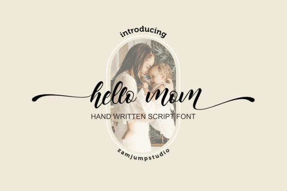 Hello Mom: A Handwritten Font for Editorial Elegance