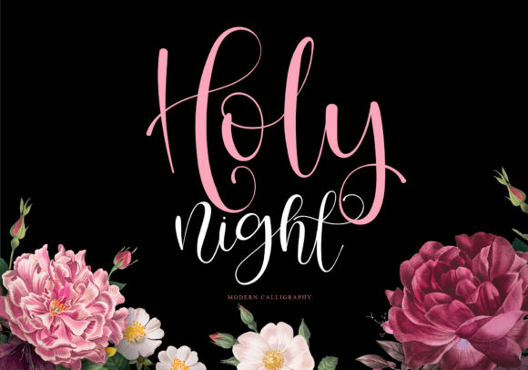 Holy Night: A Refined Script Font for Editorial Elegance