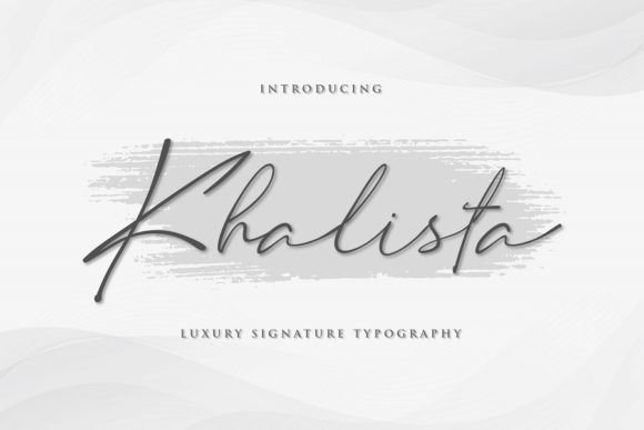 Khalista: A Script Font for Elegant Web Design