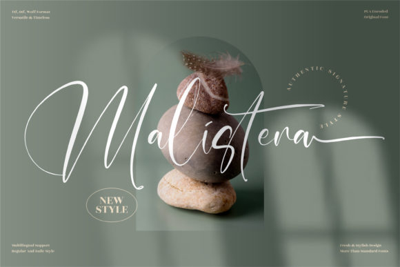 Malistera: A Handwritten Font for Elegant Editorial Design