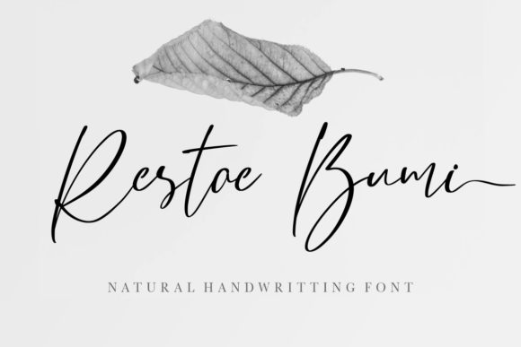 Restoe Bumi: A Refined Script Font for Editorial Design