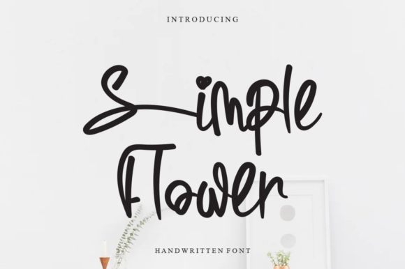 Simple Flower: A Whimsical Script Font for Crafters