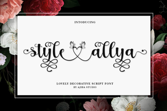 Style Allya: A Romantic Calligraphy Typeface for Web Design