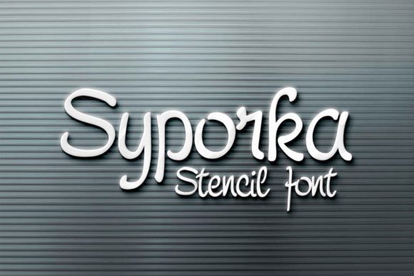 Syporka Stencil: A Versatile Font for Creative Branding