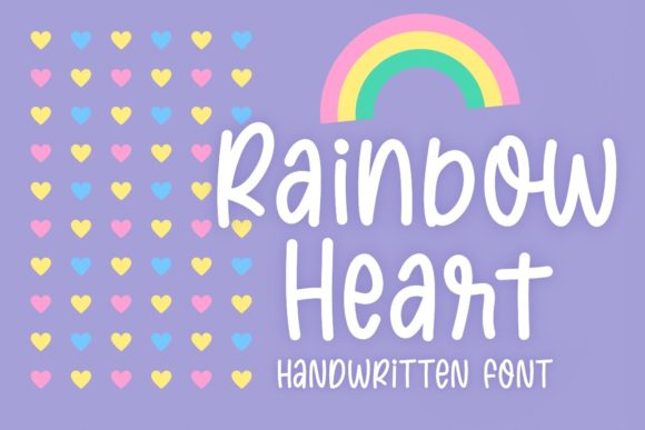Transform Your Brand with Rainbow Heart Font