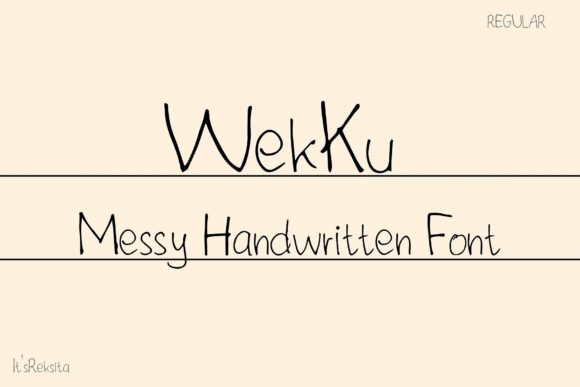 Wekku: A Handwritten Font for Creative Web Design