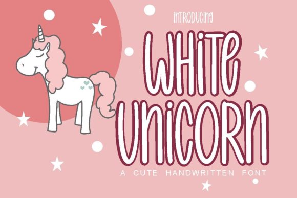 White Unicorn: A Whimsical Script Font for Editorial Charm