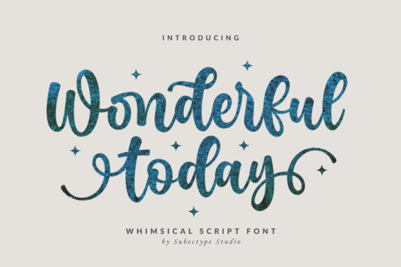 Wonderful Today: A Delicate Script Font for Elegant Campaigns